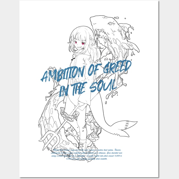 Hololive English Gawr Gura - Ambition Wall Art by Waifuku Merch